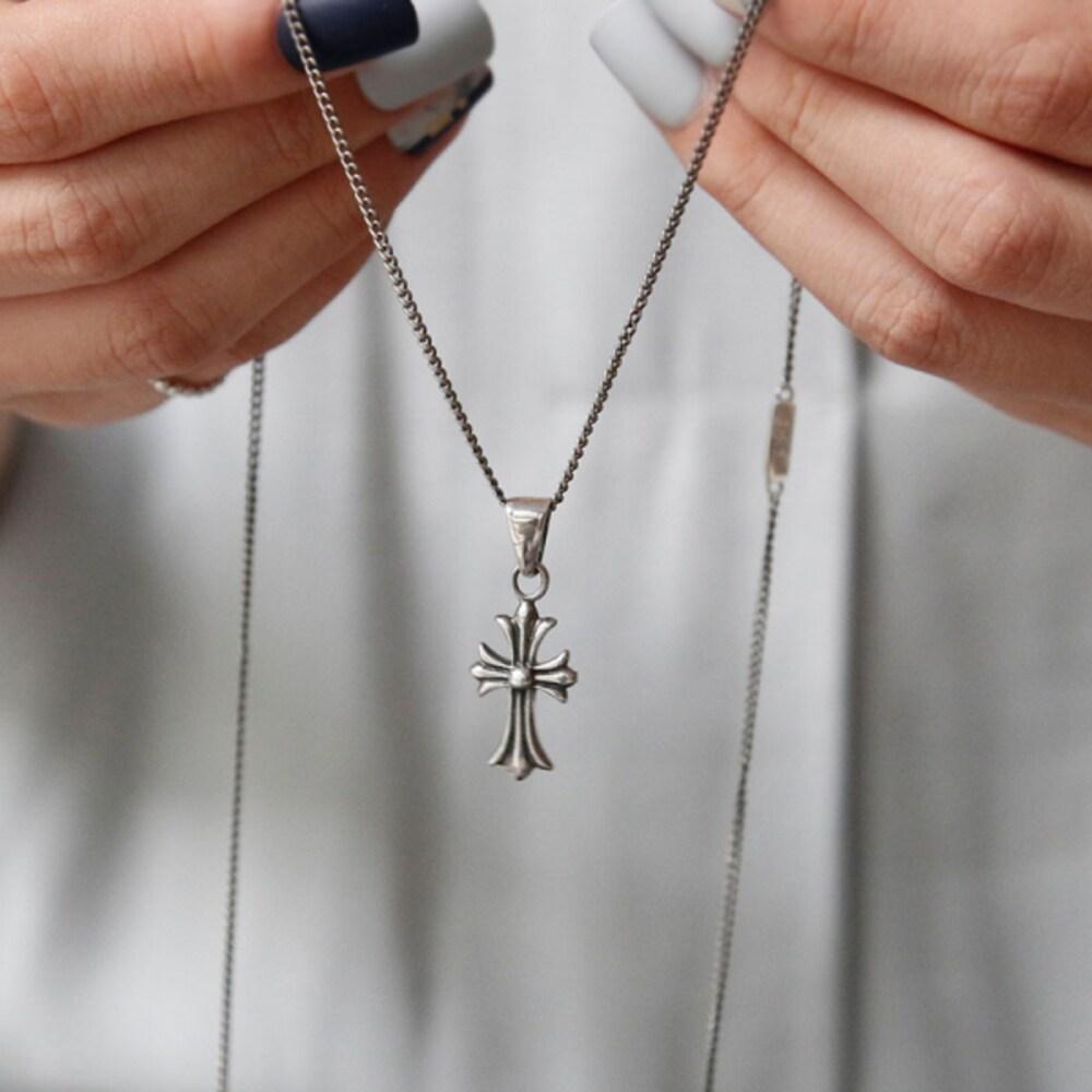 Bydaisy Sn0157 Antique Cross Silver Necklace