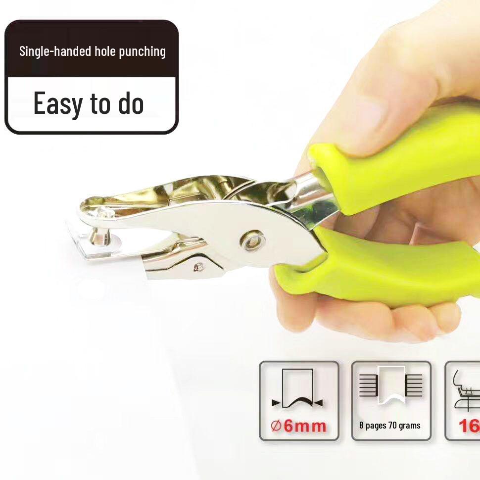 6MM & 3MM Heat Shrink Sheet Metal Handheld Hole Punch Pliers for Leather Cases
