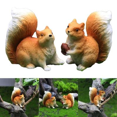 Kunstharz Handwerk Simulation Eichhörnchen Gartendekoration Eichhörnchen Skulptur Eichhörnchen Statue