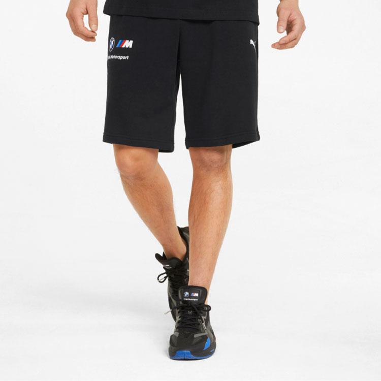 Puma X BMW Motorsport Logo Casual Shorts Men Bottoms Black 533410-01