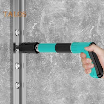 Dispositivo per chiodi, utensile elettrico per il fissaggio a parete, con impugnatura ergonomica antiscivolo, macchina per chiodi per calcestruzzo manuale regolabile, utensile per la lavorazione del legno per uso domestico