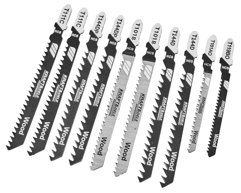 Jigsaw blade set 10 pcs KD10336