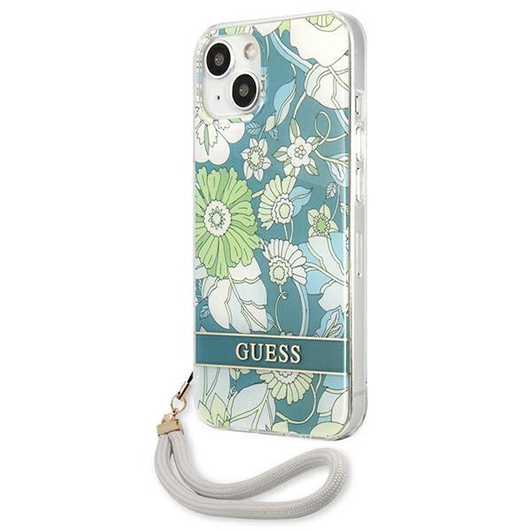 Guess Guhcp13Mhflsn Iphone 13 / 14 / 15 6.1 Zielony/Green Hardcase Flower Strap