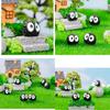 Mini Black Coal Dust Elf Resin Succulent Landscape Decoration Cartoon Style Diy Wholesale