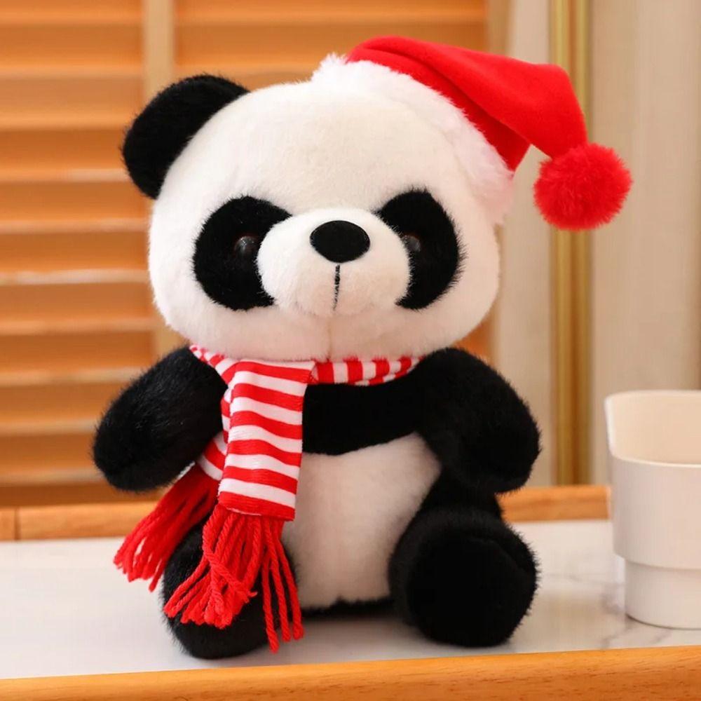 With Scarf Animal Bear Plush Doll Animal Panda Animal Stuffed Toy Home Desk Decor