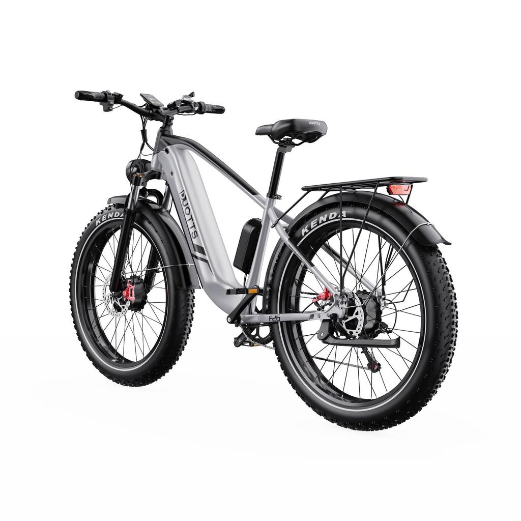Elektrofahrrad Duotts F26, Doppelmotor 750W, 48V 20AH Akku, Höchstgeschwindigkeit 55 km/h, Reichweite 120 km, 26x4,0 Zoll Reifen