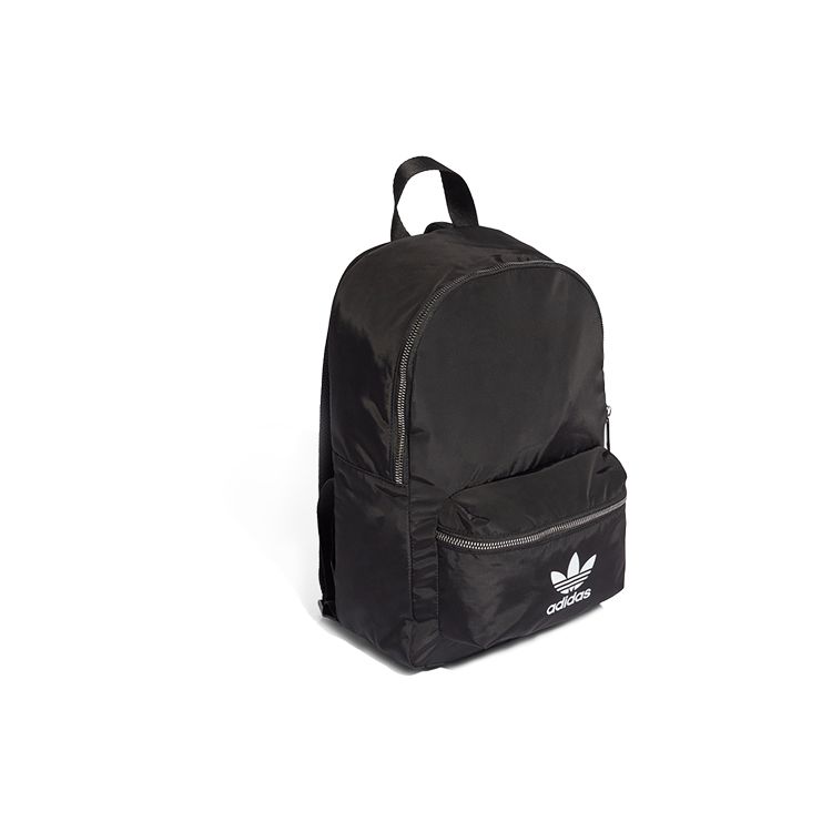 Adidas Originals Trefoil Small Logo Basic Nylon Backpack Women Backpack Black ED4725