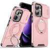 Armor Shockproof Magnetic Ring Stand Holder Case For OPPO Reno 13 13F 13 F Reno13 Pro 5G Slide Lens Protect Cover