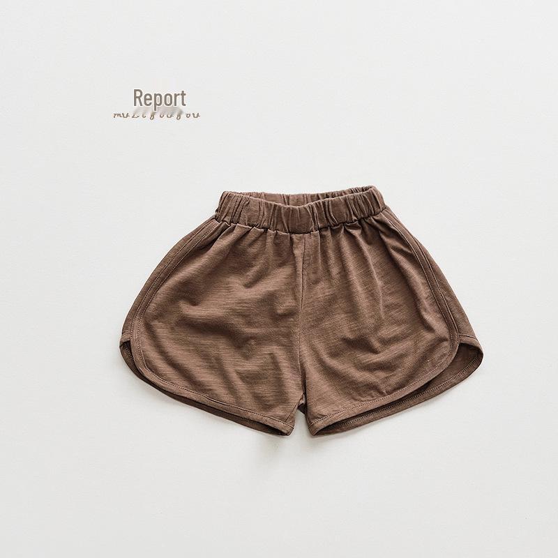 Trendy Bamboo-Cotton Summer Shorts for Kids - Unisex, 8 Colors, Korean Style