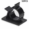 50pcs Adjustable Cable Clips Self Adhesive Cord Organizer Wire Management Clamps  Home Office