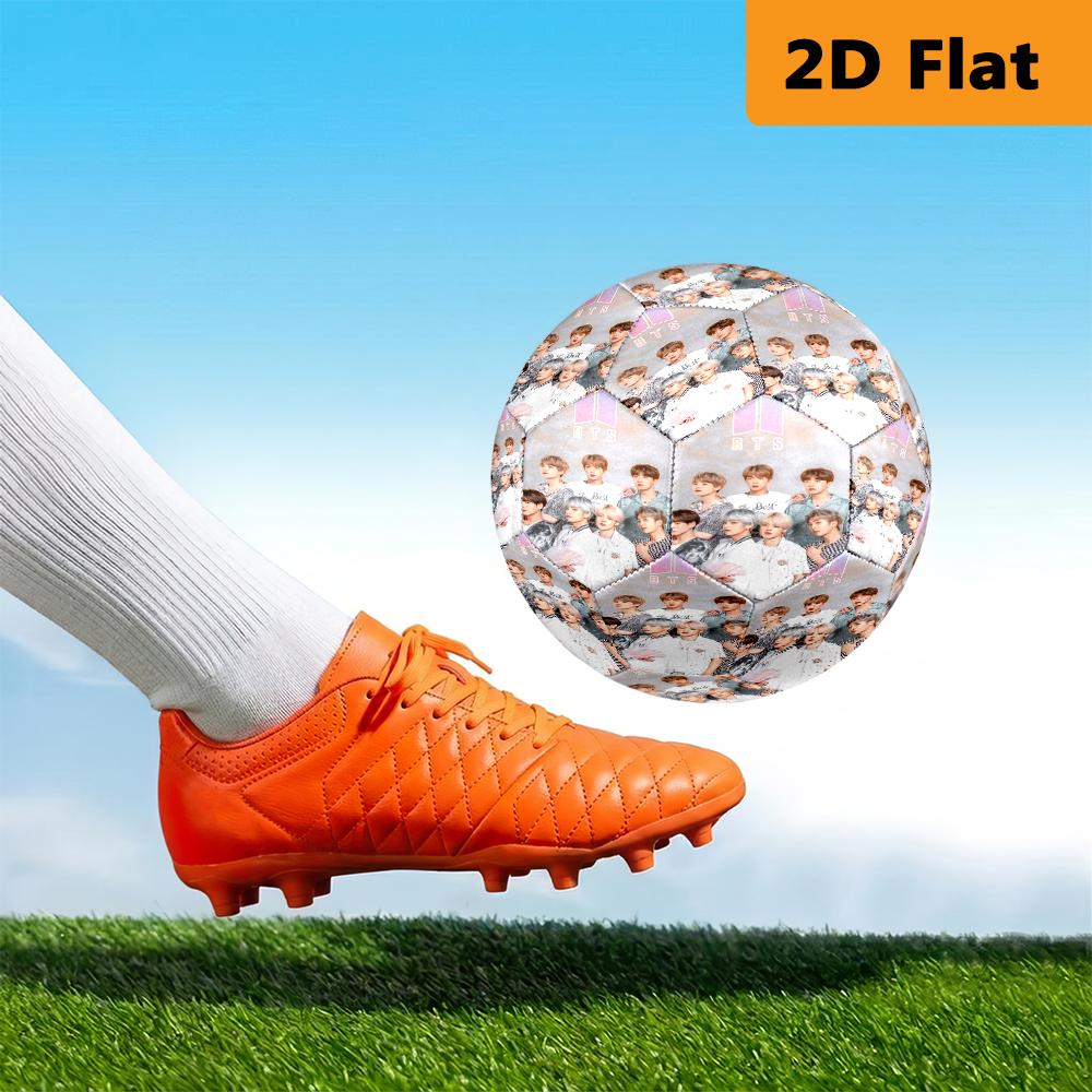 Vivid Colors Bts'S Vibrant Fashion Explained Football Suitable For Both Training And Competition No 5 Football Very Elastic Outdoor Sports