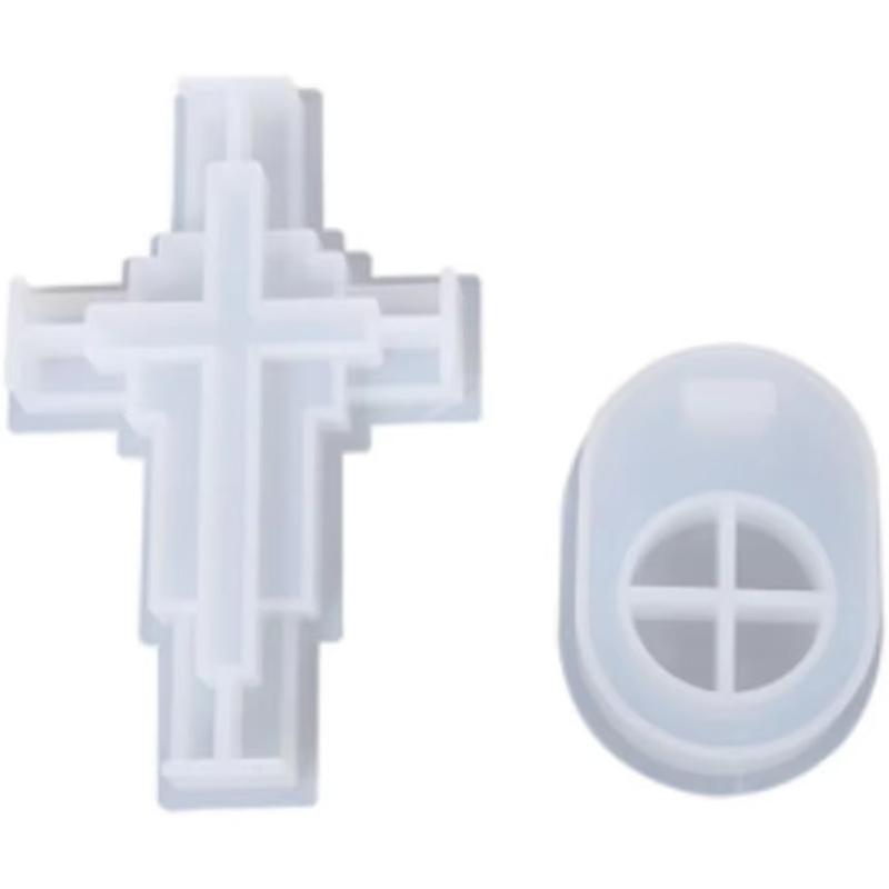 Jesus Cross Resin Mold Silicone Candle Mold Diy Handmade Epoxy Resin Plaster Craft Candlestick Casting Mold