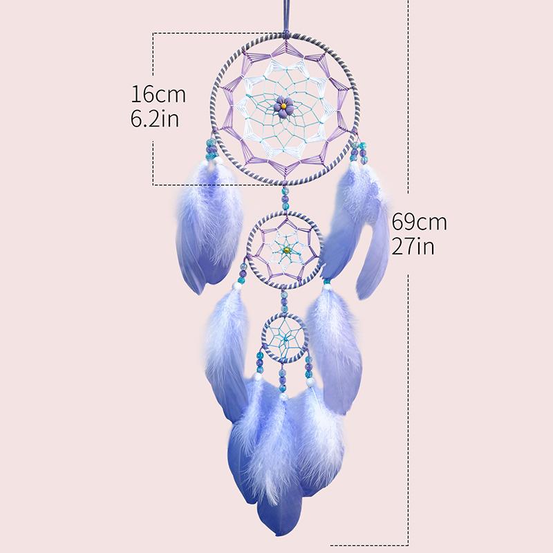Dream Catcher Handmade Wind Chime Living Room Bedroom Hanging Ornaments Wall Pendant Home Decoration Dreamcatcher Festival Gifts