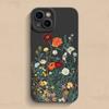 Embossed Floral Pattern Painted Phone Case for Samsung Galaxy S25 S23 S24 Ultra S22 Plus S21 S20 FE A55 A54 A35 A15 Cover