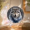 2D Flat, 1pc, 2D Flat - Acrylic Puzzle - Suncatcher - Three-Layer Acrylic - Middle Layer Is a Puzzle - Stained Glass Effect Window Hanging Decoration,