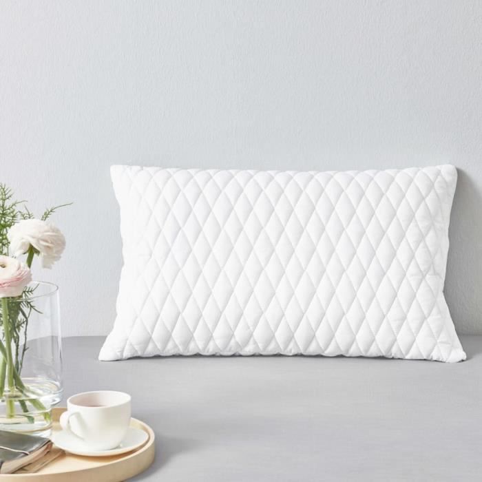 Oreillers - Non spécifié - 60x40x14 cm - Mousse à mémoire de forme - Lot de 2 - Confort médium