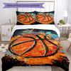 3pcs Basketball Bedding Set Duvet Cover Closure Includes 1 Duvet Cover & 2 Pillowcases, Soft and Comfortable for All Seasons.