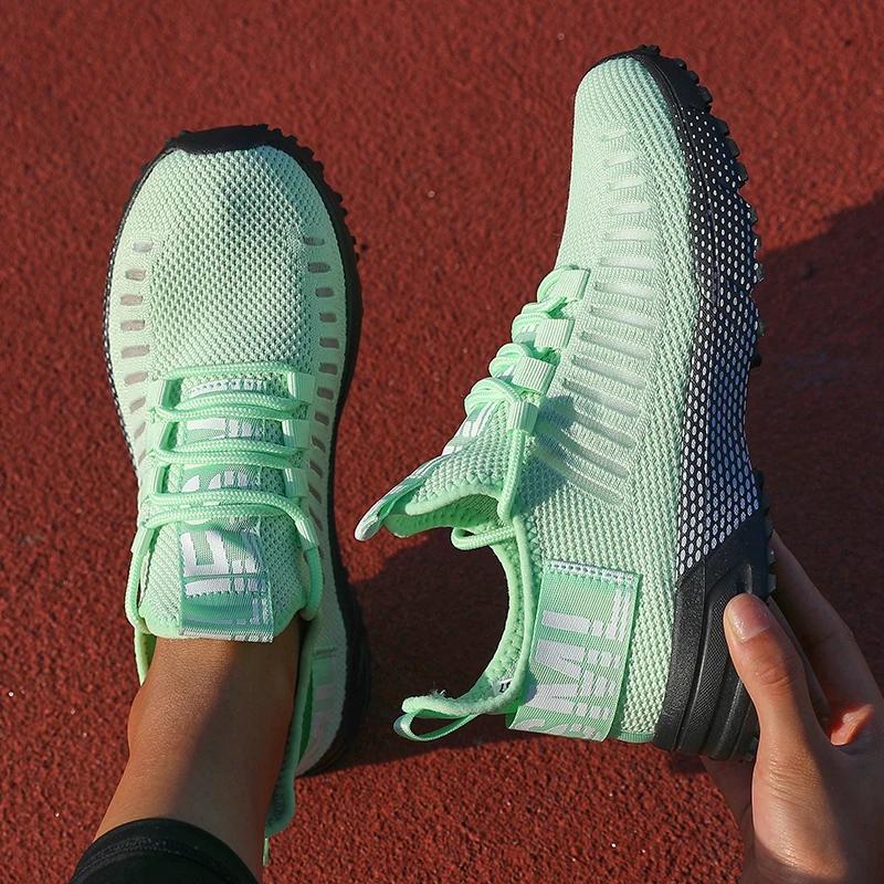 

Men s Fitness Shoes Summer New Breathable Comfort Mesh Fitness Training Sports Shoes Street Trendy Fashi Road Running Shoes 44 світло-зелений колір