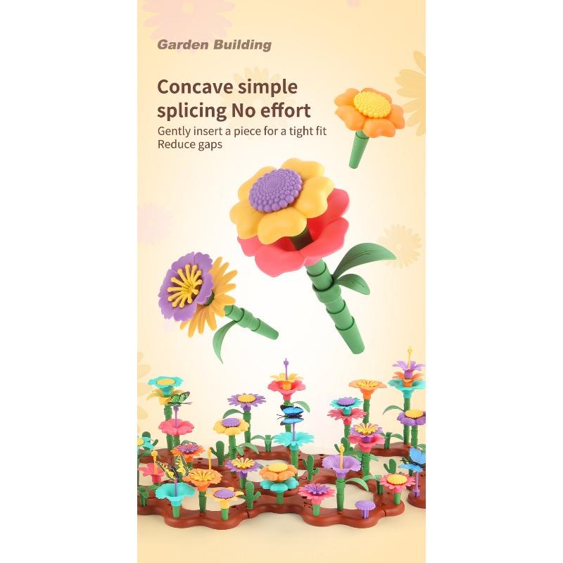 Children's Scientific and Educational Educational Toys Ever-changing Building Blocks and Flower Sets Assembled Toys