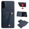 Vintage Leather Card Holder Phone Case for Samsung Galaxy S23+,S23 Card Pockets Dual Snap Buttons Flip Wallet Shell