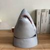 Funny 50Th Anniversary Popcorn Bucket Shark Shaped Collectible Container New Snack Holder Shark Home Decoration 1Pc Souvenir