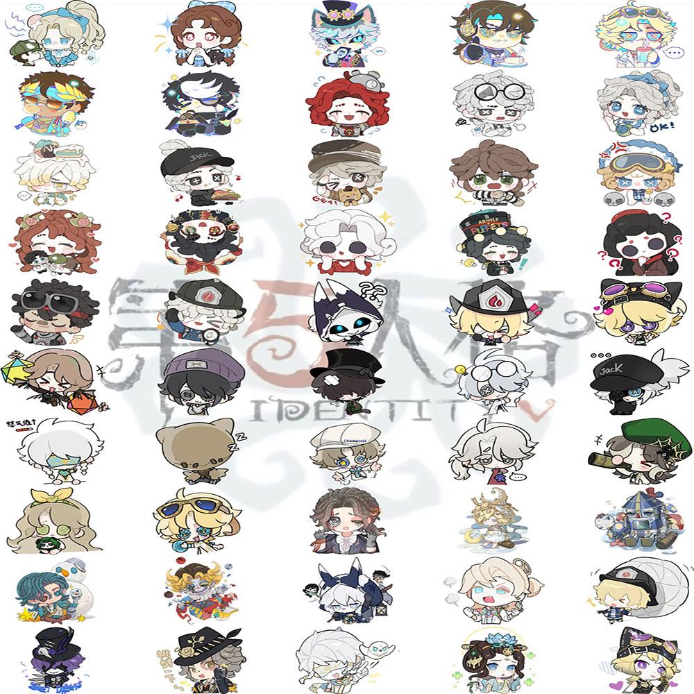 50Pcs Classic Character Identity V Game Peripheral Cartoon DIY Stickers Cute Decorations Journal Water Bottle Stickers