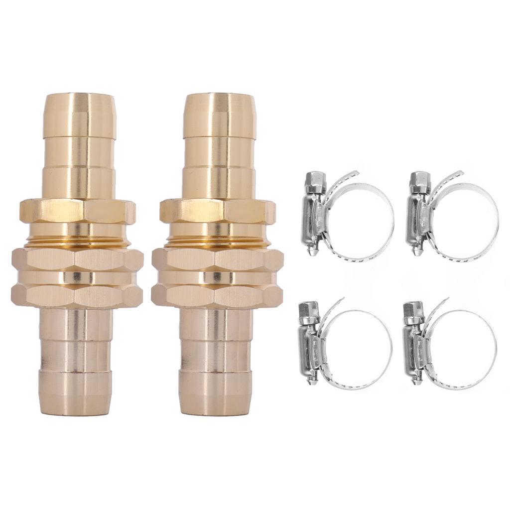 2Pcs G3 4 Aluminum Alloy Hose Repair Connector Water Hose End Mender with Clamp for Garden