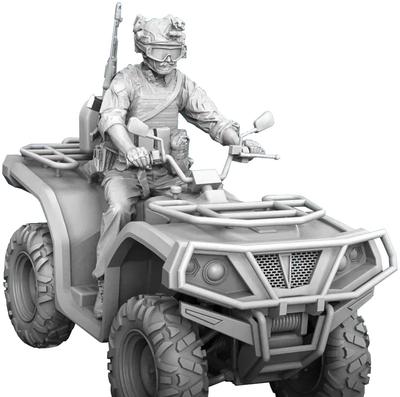 Sparach Skalės Buggy su Vairuotoju Dervos Rinkinys SPU20435 1/35 Keturratis (Karinis)