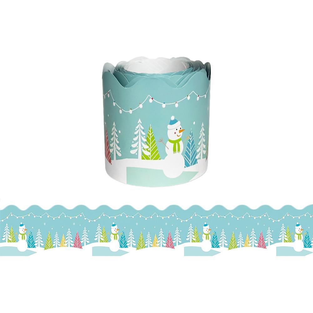 Handmade Crafts Border Paper Paper Stickers Creative Bulletin Board Border  Christmas