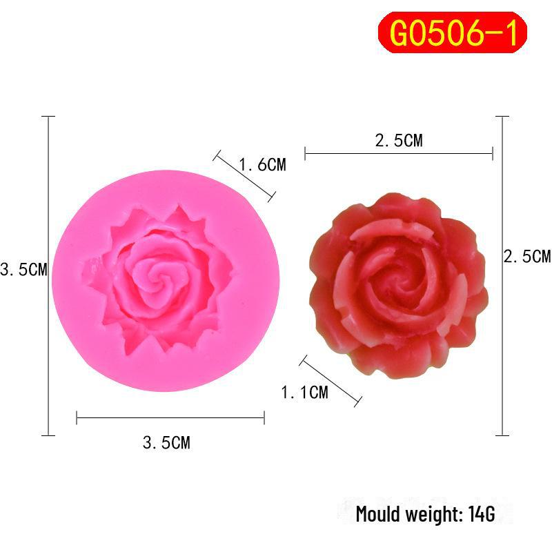 Chou Kai Rose Silicone Mold for DIY Flower Cakes, Fondant, and Chocolate Baking Tools.