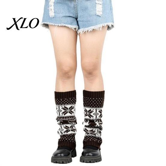 Holiday Gift for Her Christmas Knitted Leg Warmers Women, Soft Ribbed Boot Socks with Cute Theme Covers Snowflake And Deer Patterns, Winter