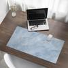 Modern Desk Mat for Remote Work, Marble Texture, 90x45 Cm