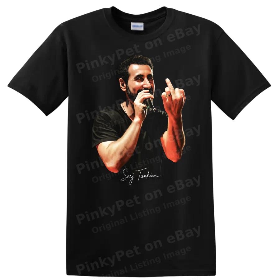 Serj Tankian Alternative Metal Ritratto Pop Art Musica T-Shirt