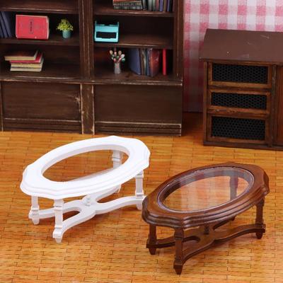 1/12 Simulation Coffee Table Model Dollhouse Living Room Furniture Decoration Micro Scene Construction Props
