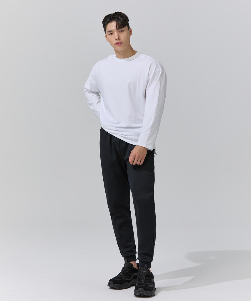Beullaegmonseuteopis Air Cushion Fleece-Lined Jogger Pants (Black) / Bm220820