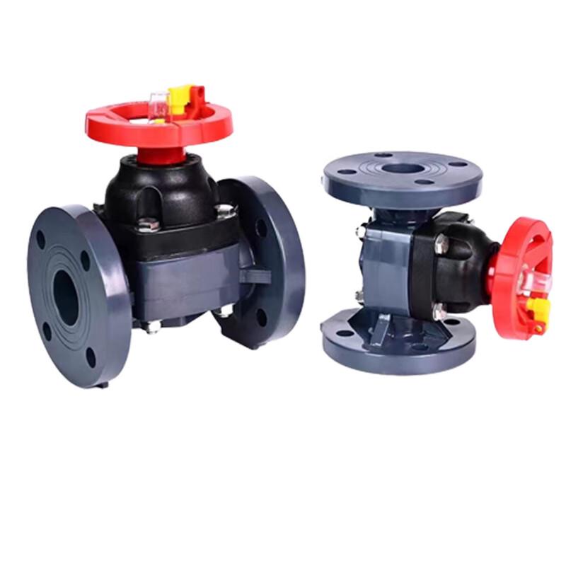 UPVC Flanged Manual Diaphragm Valve