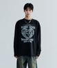 MAISON MINED Doodle Heart Long Sleeve Black