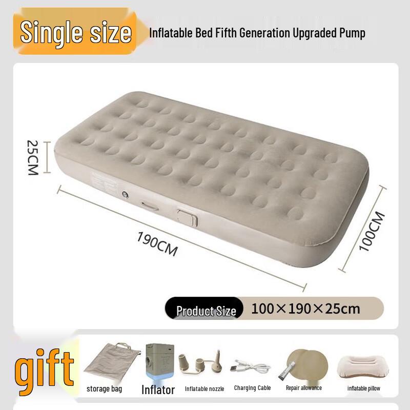 

KarLot Single Inflatable Air Mattress with Built-in Pump