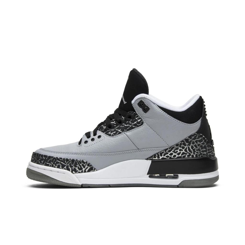 Air Jordan 3 Retro 'Wolf Grey' (Unisex) Wolf Grey / Metallic Silver / Black / White Vintage Basketball Shoes 136064 004