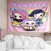 KPop Demon Hunters Print Tapestry, Backdrop, Easy Setup, Ideal for Bedroom, Office & Living Room, with Aesthetic Wall Hanging Decor.