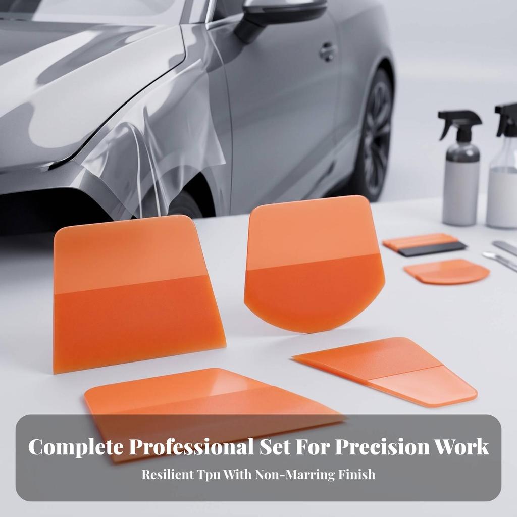 8 Pieces Car Film Squeegee Thermoplastic Polyurethane Soft
