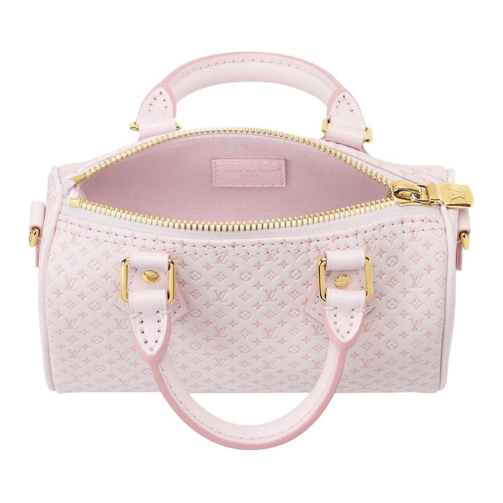 Louis Vuitton NANO SPEEDY Cow Leather Boston Bag, One Shoulder Handbag Women's Pink M29414
