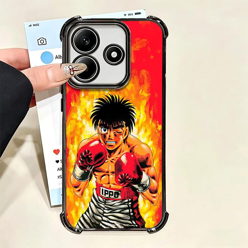 Hajime No Ippo Anime Plating Phone Case For Xiaomi Poco X5 X6 X7 X8 Pro Max F8 Ultra F7 M8 M7 M5S Redmi 15C 15 14C 13C 13 X3 12C
