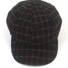 Universal Chemistry Wool Check Black Newsboy Cap