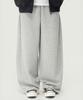Beokeuldaun Comfort Curved Fit Wide Sweatpants (Melange Grey)