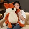 50/70/90cm Soft Fluffy Fox Plush Toy Cute Cartoon Animal Fox Stuffed Doll Girls Lover Valentine's Gift Kawaii Sofa Decor Pillows