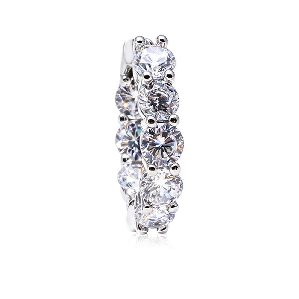 Elegant Zirconia Earrings for Women - High-End, Versatile, Shiny Jewelry