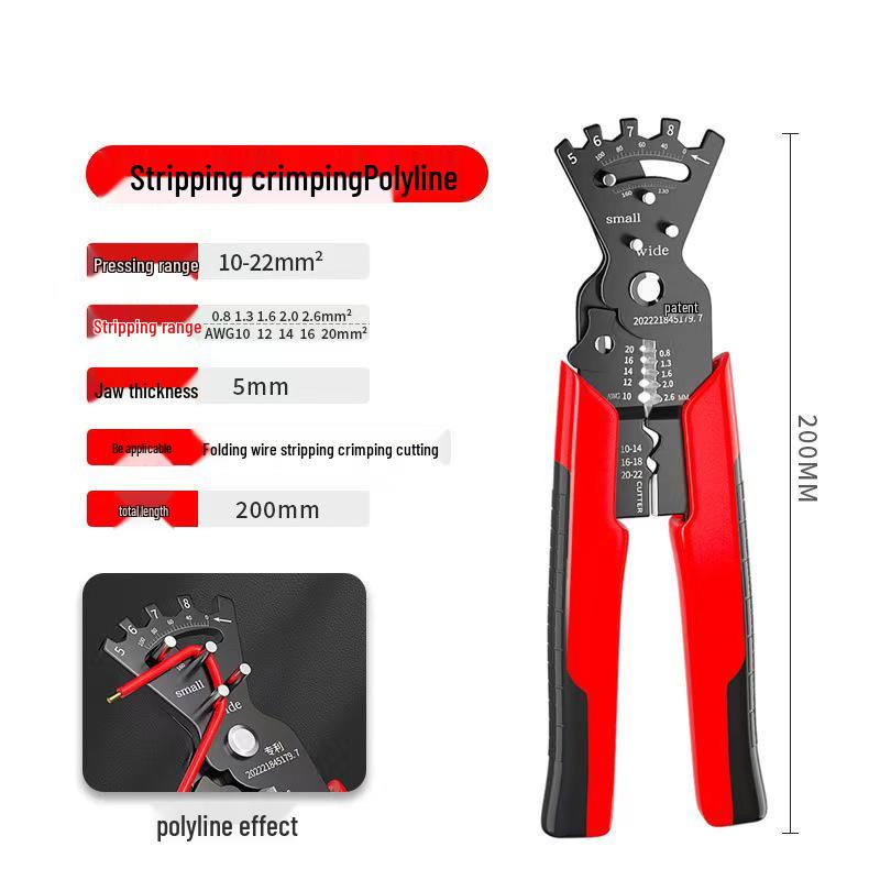 

Electrician s Multifunctional Wire Stripper & Crimper Pliers