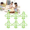 100Pcs Cute Paper Clips Plane Shape Design Covered Wire Bright Color   Paperclips for Scrapbook Card Papercraft