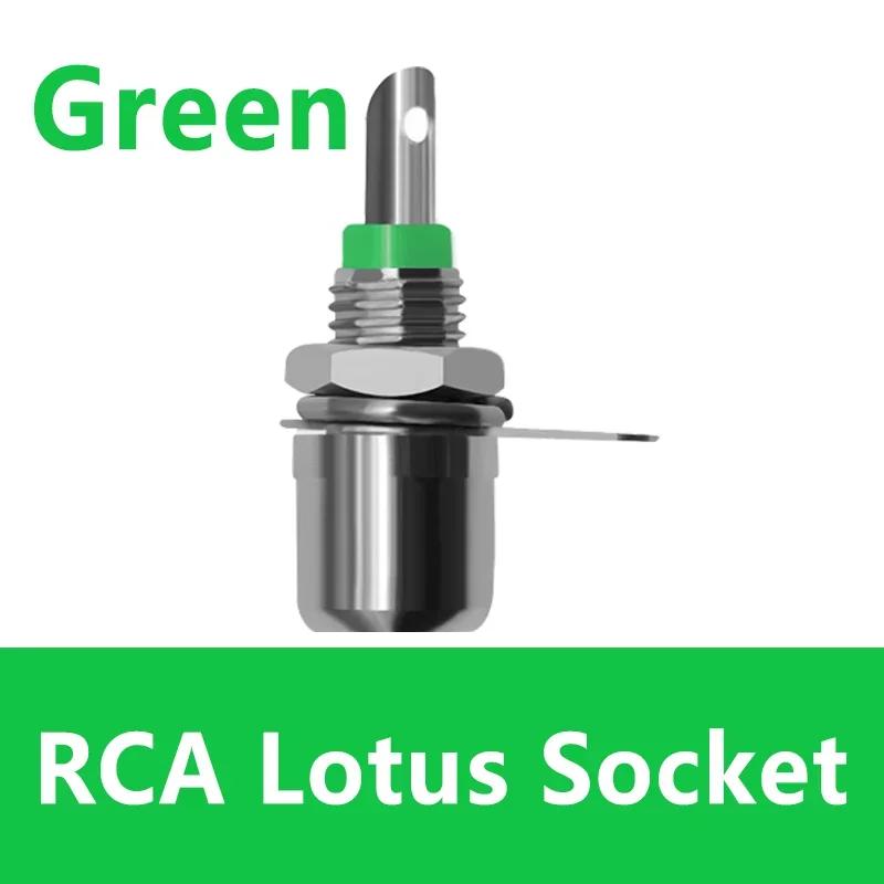 20/100Pcs RCA Connector RCA Audio Female Socket Adapter Nickel Plated RCA  Socket Plug Connector Panel Mount